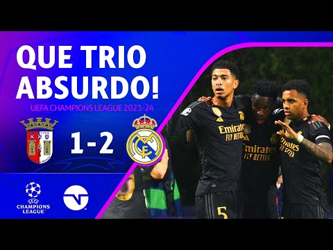 Gols e lances de Braga x Real Madrid