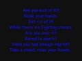 Skillet: Sick Of It (Lyrics) 