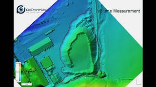 Using drone technology for volume measurement of stockpiles or aggregate