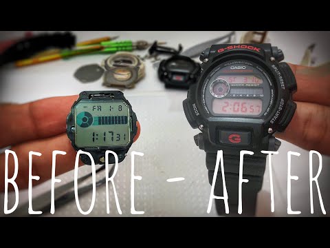How to custom G-Shock display panel to any colors in Negative/Positive
