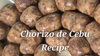 Homemade Delicious Chorizo de Cebu | No food color and no preservatives