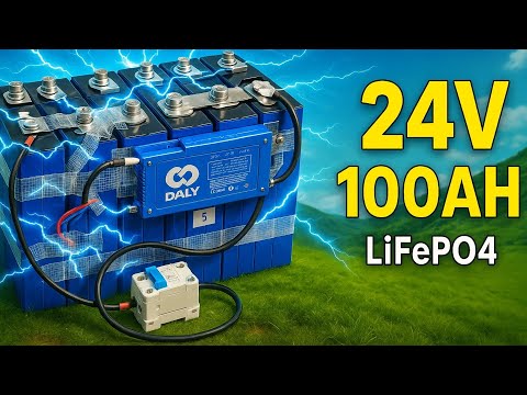 Build a Powerful LiFePO4 100Ah 24V DIY Battery! 🔋💥