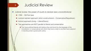 AP Gov Chapter 16 Video 2