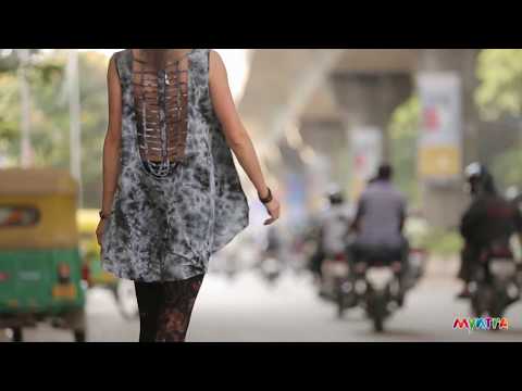 The right way of wearing a Waterfall Hemline