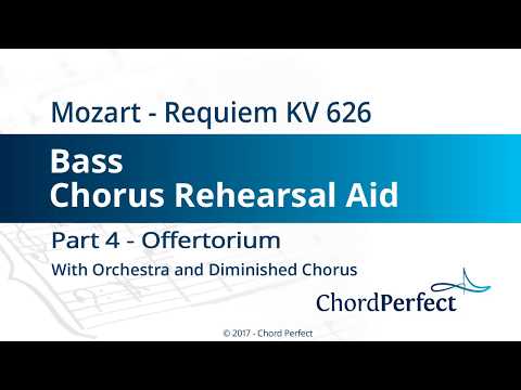 Mozart's Requiem Part 4 - Offertorium - Bass Chorus Rehearsal Aid