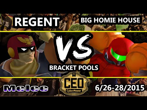 CEO 2015 - Big Homie House vs Regent SSBM Bracket SSBM Bracket Pools - Smash Melee