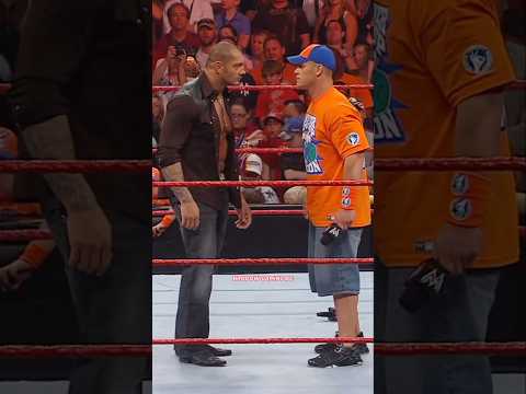 John Cena made fun of Batista #wwe #wrestling #batista #johncena #wrestling #wweshorts #attitudeera