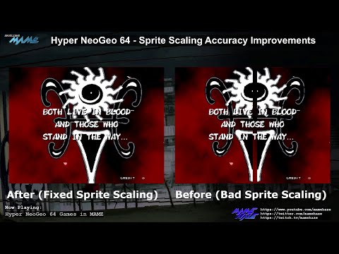 MAME - Hyper NeoGeo 64 - Sprite Scaling Fixes (no commentary)