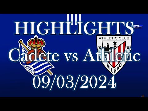HIGHLIGHTS | Real Sociedad Cadete vs Athletic Club sub16 | Liga Vasca Cadete Jornada23 (09/03/2024)