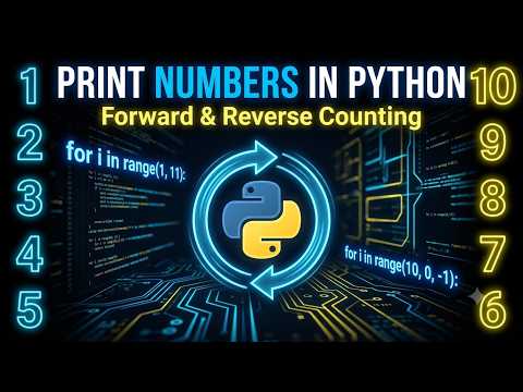 Print Reverse Counting Using For Loop In Python Python Programming V 35 P 5 Shorts
