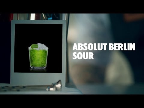 ABSOLUT BERLIN SOUR DRINK RECIPE - HOW TO MIX
