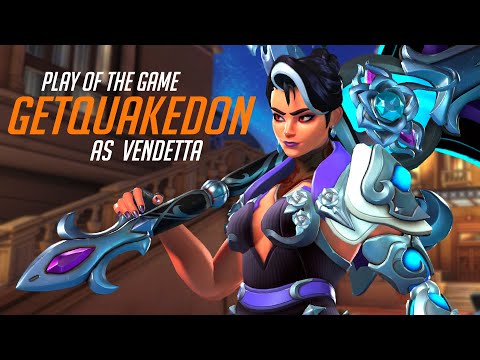 GetQuakedOn SHOWS his VENDETTA SKILL - POTG! [OVERATCH 2 SEASON 20 TOP 500]