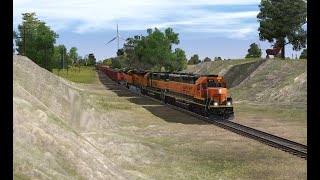 BNSF & UP on the Leadville Subdivision. (Trainz)