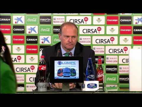 Rueda de Prensa de Pepe Mel tras el Real Betis (2-0) Levante UD - HD