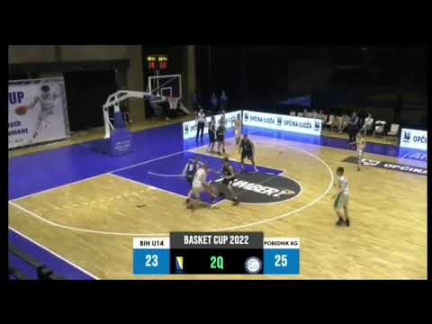Jovan Bikic (2008) KK Pobednik BG vs U14 Bosnia and Herzegovina