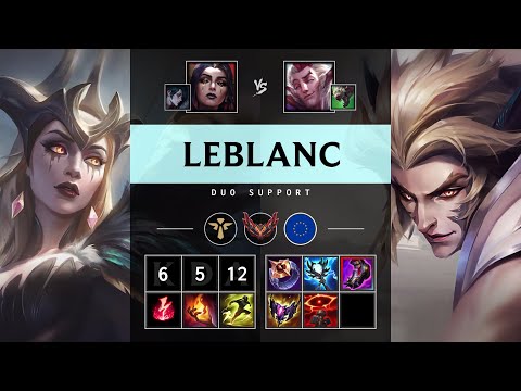 LeBlanc Support vs Rakan - EUW Grandmaster Patch 25.15