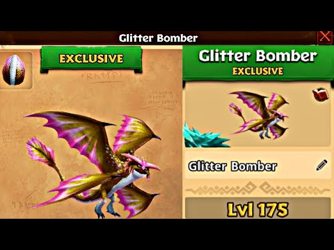 GLITTER BOMBER MAX LEVEL 175 TITAN MODE - Dragons: Rise of Berk