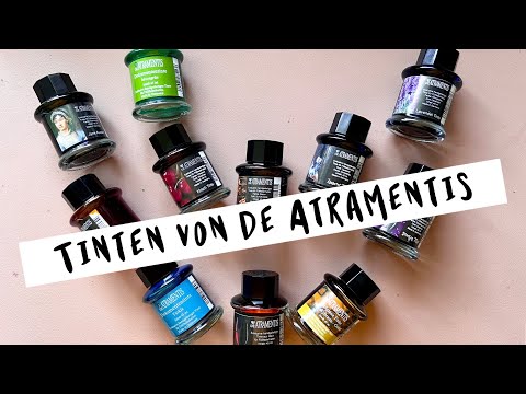 Besondere Tinten von de Atramentis | Unboxing & Swatch Party | Ink swatching