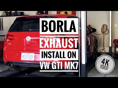 Borla Exhaust Install [on VW GTI MK7]