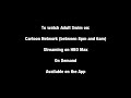 Adult Swim Bump Rules For Watching AS On TV On Demand Or Streaming MOCK