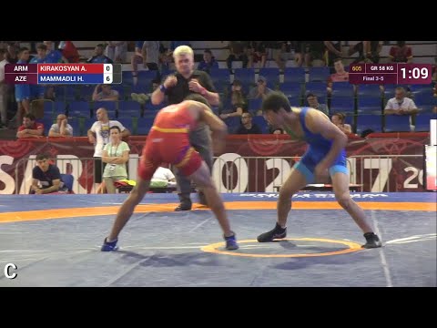 BRONZE GR - 58 kg: H. MAMMADLI (AZE) df. A. KIRAKOSYAN (ARM) by VPO, 7-0