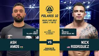 NICKY ROD collides with ASH AMOS | POLARIS BJJ | No Gi BJJ Grappling Match