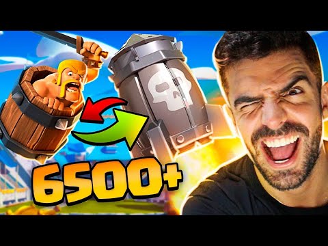 FIZ A TROCA MAIS MALUCA DO CLASH ROYALE E BATI MEU RECORDE DE TROF