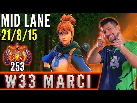 Alliance.w33  [ Marci ]  Mid Lane Pro Gameplay - Patch 7.31d - Dota 2 Full Game