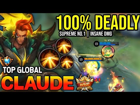 CLAUDE BEST BUILD 2023 | TOP GLOBAL CLAUDE GAMEPLAY | MOBILE LEGENDS✓