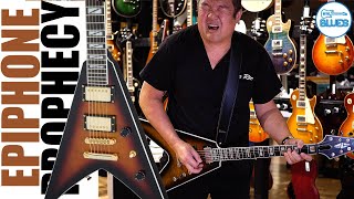 Video thumbnail for Inspired by Gibson! The Epiphone Prophecy Flying V by intheblues