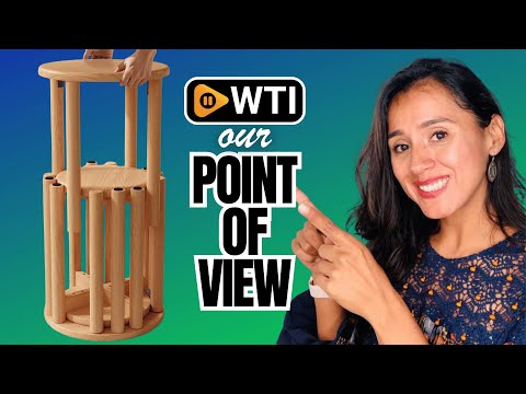 Stackable Stools Set of 4 Wooden Stools 18 Inch Stool Nesting Side Tables Nesting Coffe Table Sturdy and Durable - WTI product video review