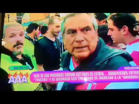 Entradas truchas en la BOMBONERA  Perú vs Argentina ,  delincuentes argentinos estafaron a peruanos.