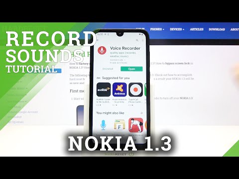 How to Record Sounds on NOKIA 1.3 – Activate Audio Recorder
