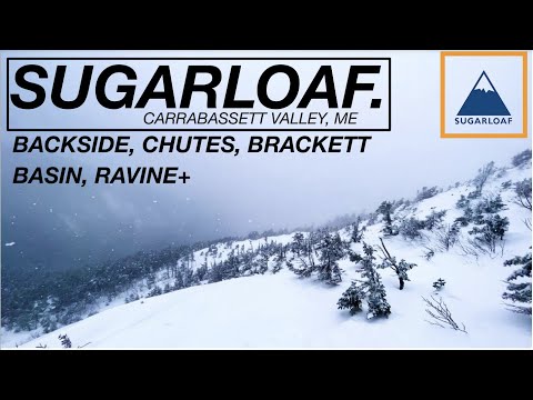 Untracked at Sugarloaf: Backside Snowfields, Chutes, Brackett Basin, Ravine+ in GoPro 4k