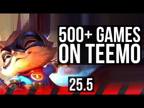 TEEMO vs VOLIBEAR (TOP) | 8 solo kills, 500+ games, 12/4/8, Rank 11 Teemo | NA Grandmaster | 25.5