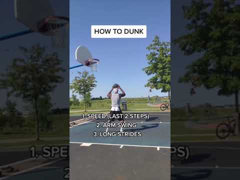 Proper jump technique to get your first dunk #Shorts