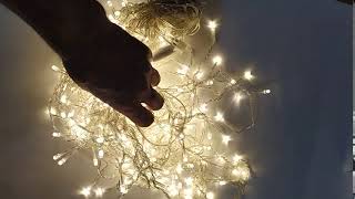 Dış Mekan Bahçe, Yılbaşı Süs 6M 100L Saçak Ampul GünIşığı Eklenir