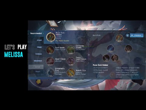 Melissa highest damage!! Best build for Melissa