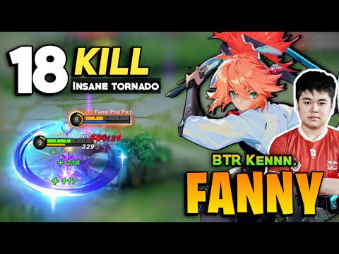 Blade of Kibou Fanny 18 KILL! [ Top Global Fanny Best Build ] By BTR Kenn - Mobile Legends Gameplay