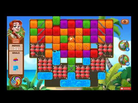 Lost Island Blast Adventure Level 1400 NO BOOSTERS - A S GAMING ✔