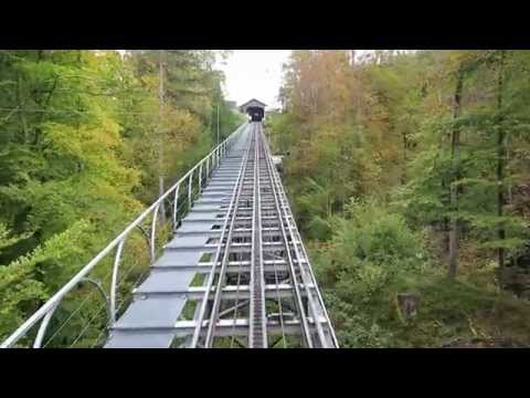 Standseilbahn 3855.01 Giessbach See Schiffstation - Giessbach Grandhotel Bergfahrt - Funicular
