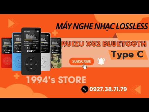 Máy nghe nhạc Ruizu X02 Bluetooth 5.2 - Bộ nhớ 8Gb