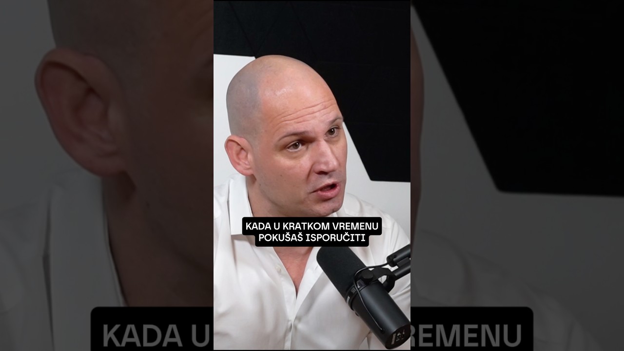 Što više pričaš, manje te slušaju. Reci jednu stvar koja je bitna.