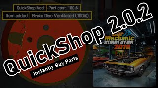 Instantly Buy Parts in Car Mechanic Simulator 2018 (Quickshop 2.0.2 Mod)