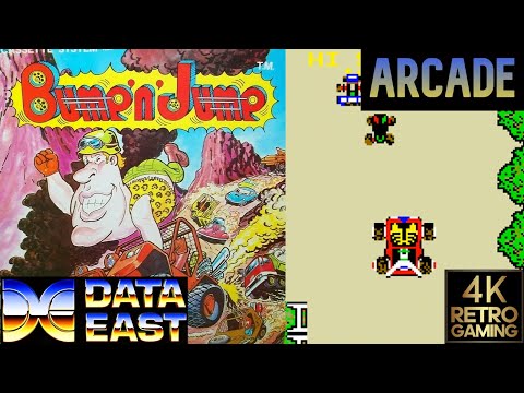 Bump N Jump Arcade ( Data East 1982 ) 4k Gameplay