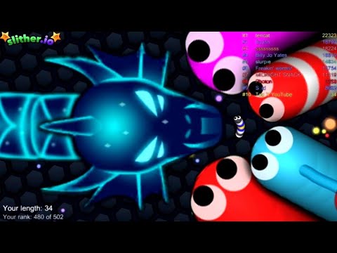 Slither.io A.I. GALACTIC SNAKE Vs Giant Pro Snakes - Epic Skin Slitherio Vip Gameplay - World Record