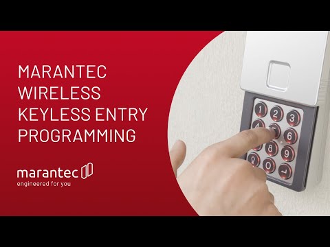 Marantec Wireless Keyless Entry Programming
