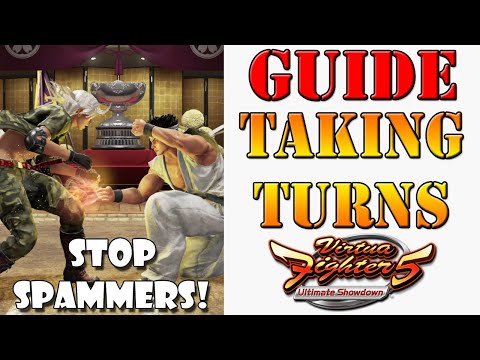 How to beat spammers & Taking and Stealing turns in Virtua Fighter 5 Ultimate Showdown