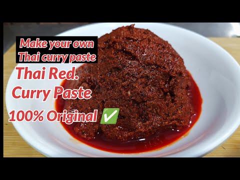 Receita de pasta de curry tailandês | Como fazer pasta de curry tailandês | Receita de pasta de curry vermelho tailandês