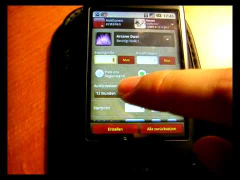 Mobile Auctionhouse on an Android Phone